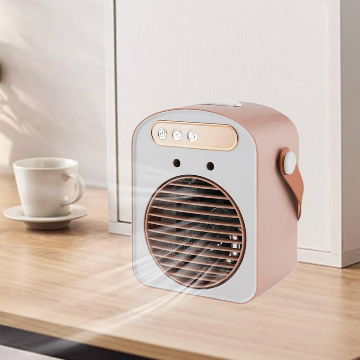  Colcolo Climatiseur Portable, Ventilateur Personnel Compact Avec, Petit Et Silencieux, Mini Rafraîchisseur D'air Par évaporation Pour Chambre,