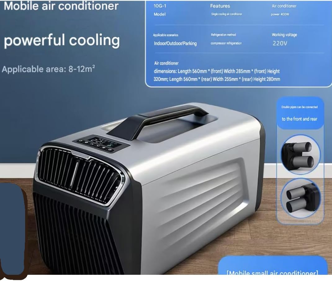  Climatiseur De Camping Portable - 6000 BTU 4-en-1 Unité Avec Télécommande, Refroidissement, Ventilateur, Déshumidification, Modes De Sommeil, Panneau Tactile à 3 Vitesses Pour La Tente Ou L'utilisatio