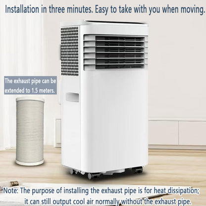  Climatiseur Portable Intelligent Silencieux, Déshumidificateur Intégré Et Modes De Ventilateur Pour Les Chambres Jusqu'à 350 Pieds Carrés, Télécommande, Minuterie 24H, Kit D'installation