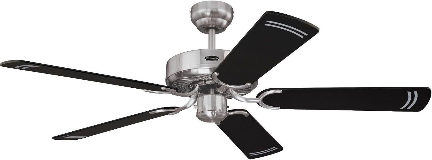  Westinghouse -78370 Ventilateur De Plafond D’intérieur En Acier Brossé De 132 Cm Cyclone