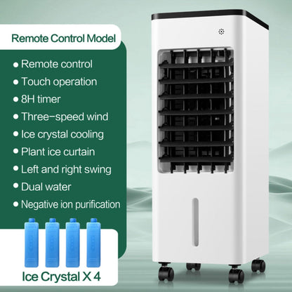 GENERIC Refroidisseur D'air évaporatif Portable, Réservoir De Glace 9L, Ventilateur à 3 Vitesses Et Oscillant, Unité De Refroidissement Silencieuse Avec Minuterie Pour Le Bureau à Domicile, Alternative Altern