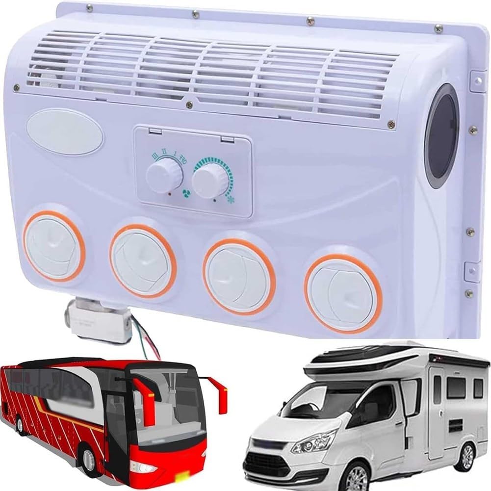  Climatiseur électrique De Toit Générique Pour Voitures, RV, Camions, Pelleteuses, Véhicules Agricoles, Buses, Camionnettes, 12 V, 24 V