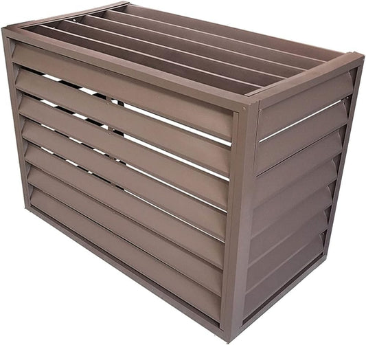 GENERIC Housse Antivol En Alliage D'aluminium Pour Climatiseur Avec Volet Extérieur Ionique Résistant Aux Intempéries Et Bouclier Sécurisé Pour Unités CVC