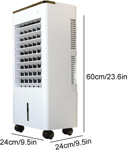  Rafraîchisseur D'air Par évaporation Portable, Rafraîchisseur D'air Avec TéLécommande, 3 Vitesses, Minuteur 12 H Pour Garage Entrepôt Ou Terrasse