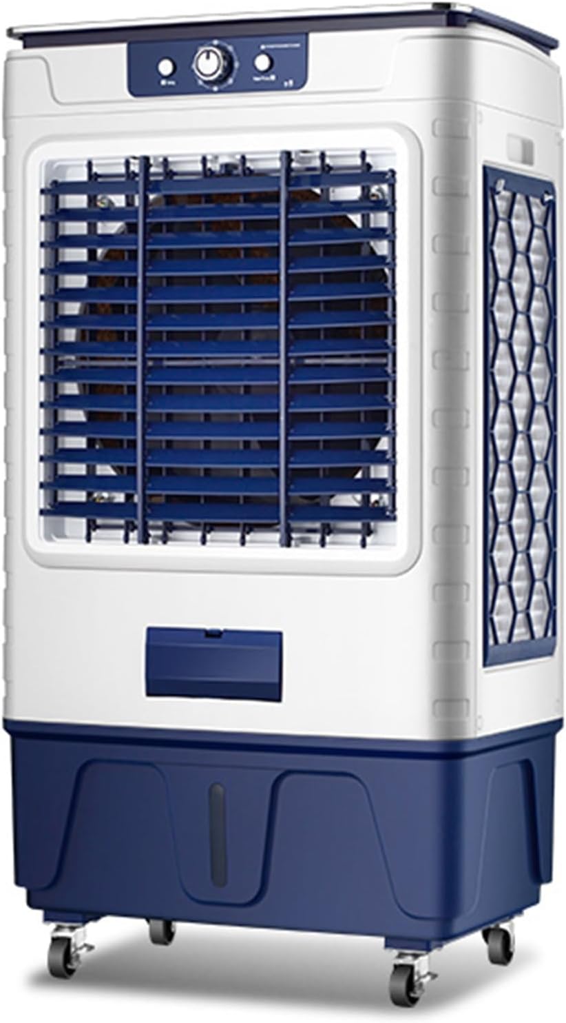  Refroidisseur D'air Par évaporation, Débit D'air élevé De 10 000 M³/h, Réservoir De 80 L, Oscillation à 120°, 3 Vitesses, Pour Le Refroidissement Intérieur Et Extérieur Des Garages.
