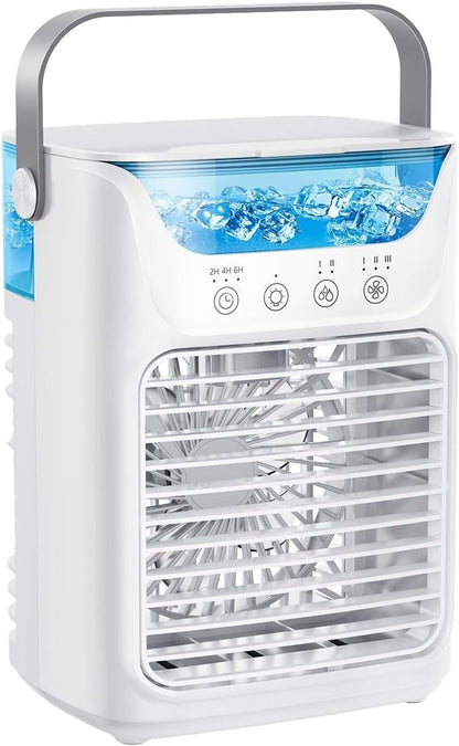 GENERIC Refroidisseur D'air Portable – Tundra Freeze Avec 3 Vitesses De Vent, 7 Lumières LED, Réservoir D'eau De 700 Ml Pour La Maison, Le Bureau Et La Chambre à Coucher