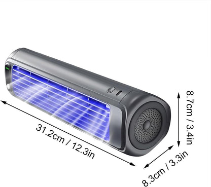 GENERIC Climatiseur Portable Cooling Ace – Refroidisseur D'air Tour Sans Pales Rechargeable Par USB Avec 3 Vitesses Réglables, Unité AC De Bureau Personnelle Silencieuse, Design Peu Encombrant Pouvant ê Blue