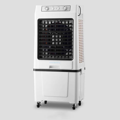 GENERIC Refroidisseur D'évaporation Portable Avec Paquet De Glace, Réservoir D'eau 40L, 3 Vitesses, Roues Universelles, Double Filtration, Flux D'air Grand Angle Pour Garage Patio à Usage Domestique Solution