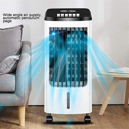 GENERIC Climatiseur Pour La Maison, Refroidisseur D'air Portable Ventilateur De Climatisation Mobile Muet Avec Réservoir D'eau 4L, Ventilateur De Refroidissement Mobile/humidificateur/purificateur D'air Pour