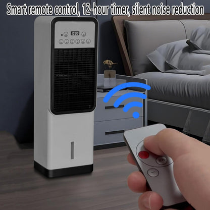 GENERIC Climatiseur Portable 3-IN-1 Refroidisseur D'air évaporatif W/1.2L Réservoir 4 Modes Et 3 Vitesses 7H Minuterie Ice Packs Télécommande Pour La Maison De Chambre à Coucher Pas De Tuyau Besoin Ventilateu