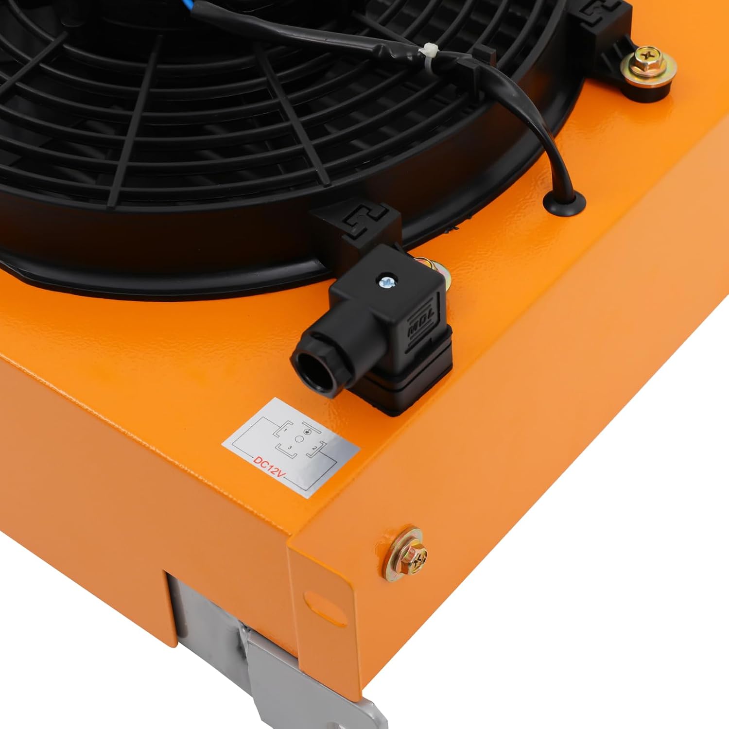  Refroidisseur D'air Hydraulique, 120 W CC 12 V, Refroidisseur D'huile Refroidi Par Air, 6000 Kcal/h, 100 L/min, Faible Bruit De Travail, Pour Huile Hydraulique, Transmission Et Mécanismes De