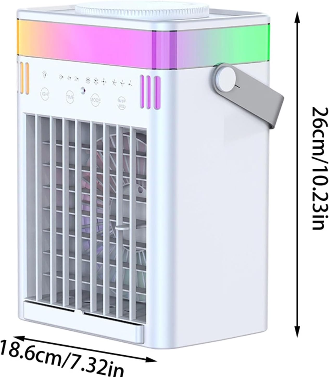  Climatiseur Évaporatif Silencieux Mobile, Ventilateur Colonne Sans Pales Intelligent Avec Télécommande, Refroidisseur D'Air Portable à Usage Domestique Pour Chambre, Salon, Dortoir D'Été