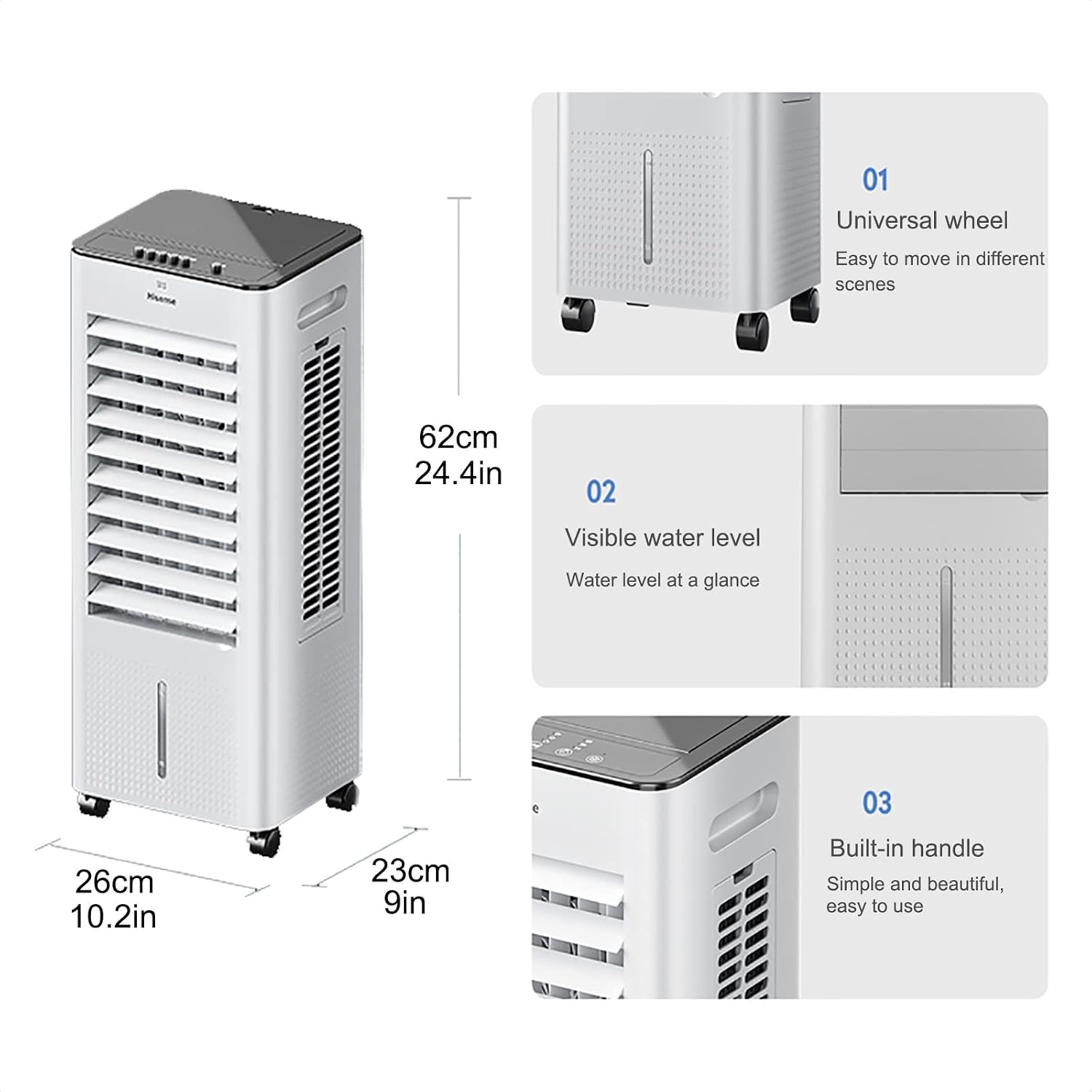  Climatiseur Portable 7 L Avec 3 Modes De Fonctionnement, 3 Vitesses De Ventilation, Télécommande Facile D'utilisation, Minuterie Et Oscillation Intégrées, Pour La Maison Et Le Bureau, Couleu