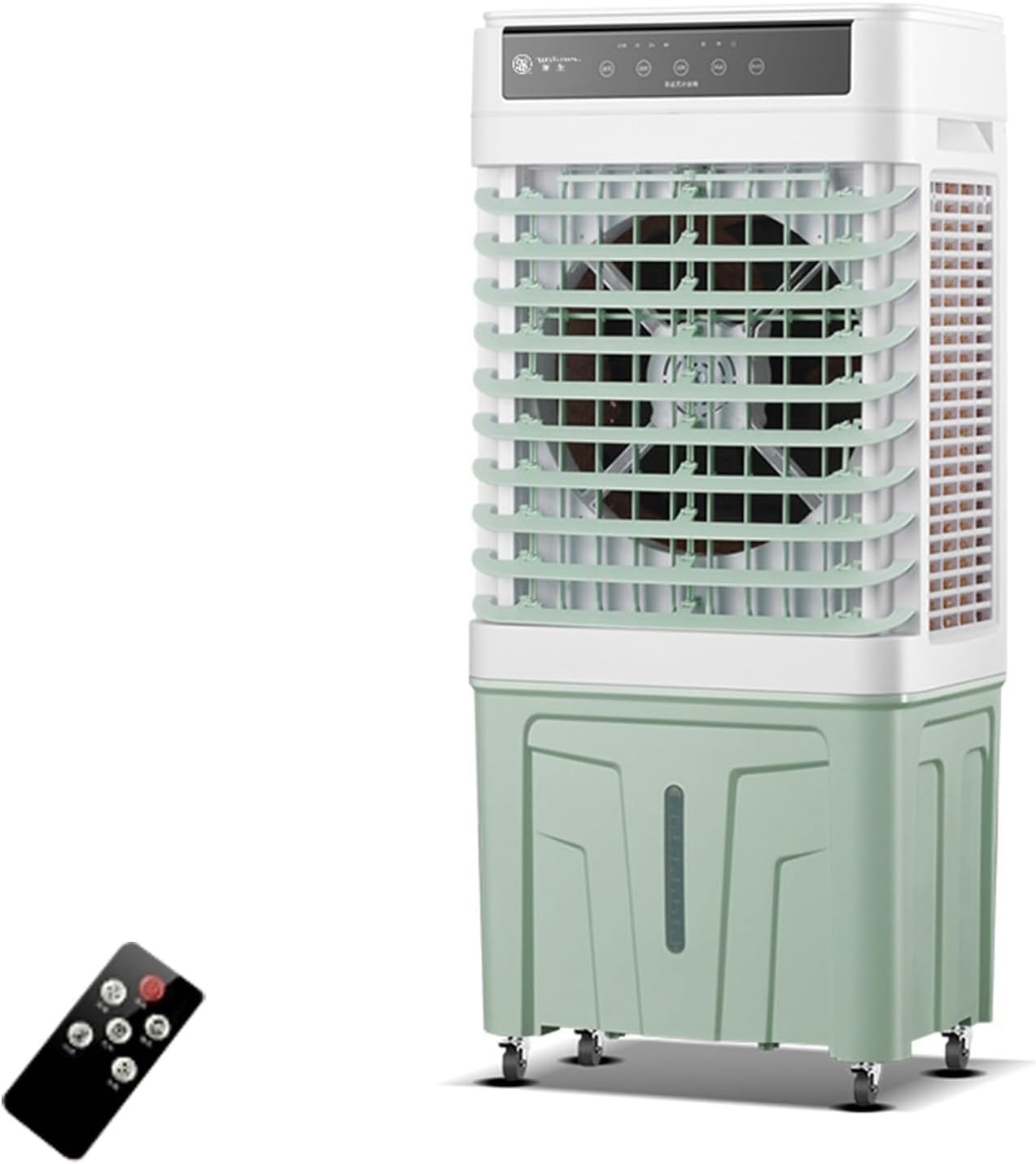 GENERIC 25L Refroidisseur D'air évaporatif, 4 Packs De Glace, Télécommande, 12H Minuterie, 3 Vitesses, Oscillation à 90 °, Refroidisseur De Marais Portable Pour L'intérieur Extérieur à Domicile Garage Bureau