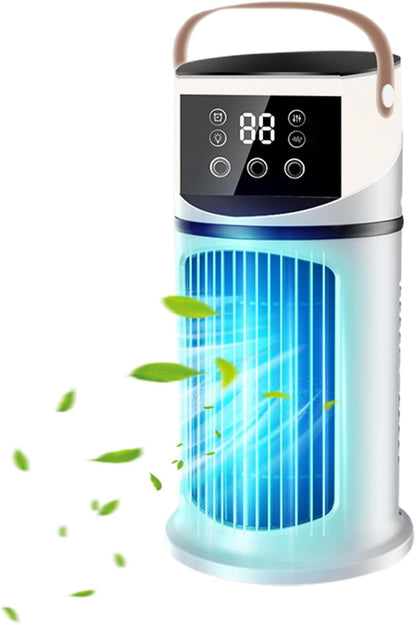 Climatiseur Mobile - Climatiseur Mobile Pour Intérieur | Purificateur Avec Éclairage LED Et 9 Vitesses Pour Études, Sommeil, Réunions Et Lecture