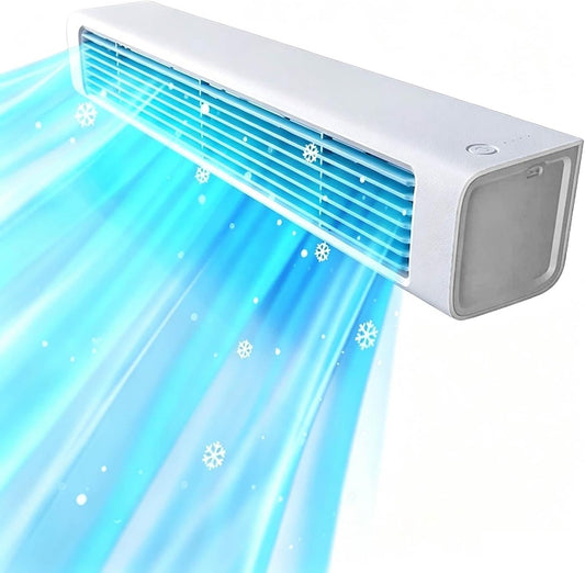  Ventilateur De Climatiseur Portable Pas De Fenêtre Nécessaire, Bris De Froid Sans Lame Avec Télécommande, 3 Vitesses, 60 Swing, Refroidissement Silencieux Pour Bureau De Chambre Petits Espaces