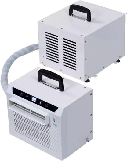 GENERIC Climatiseur Mobile Avec Evacuation Rafraichisseur D'air Silencieux Chambre Structure Divisée Avec Tuyau De Raccordement De 1 Mètre Aucun Assemblage Requis