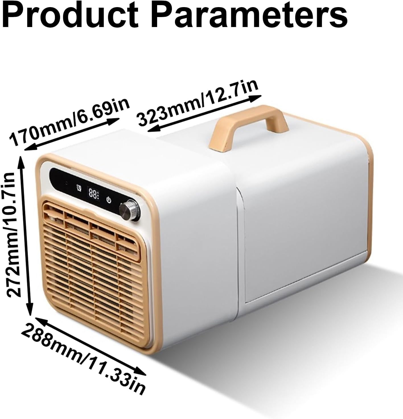 GENERIC Climatiseur Intelligent Portable Avec Contrôle Tactile, Minuterie Pour Bureau De Chambre RV