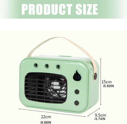  Refroidisseur D ' Air De Bureau Alimenté Par USB Avec 3 Réglages Et Fonction D ' Humidité Pour Refroidisseur Par évaporation à Usage Domestique