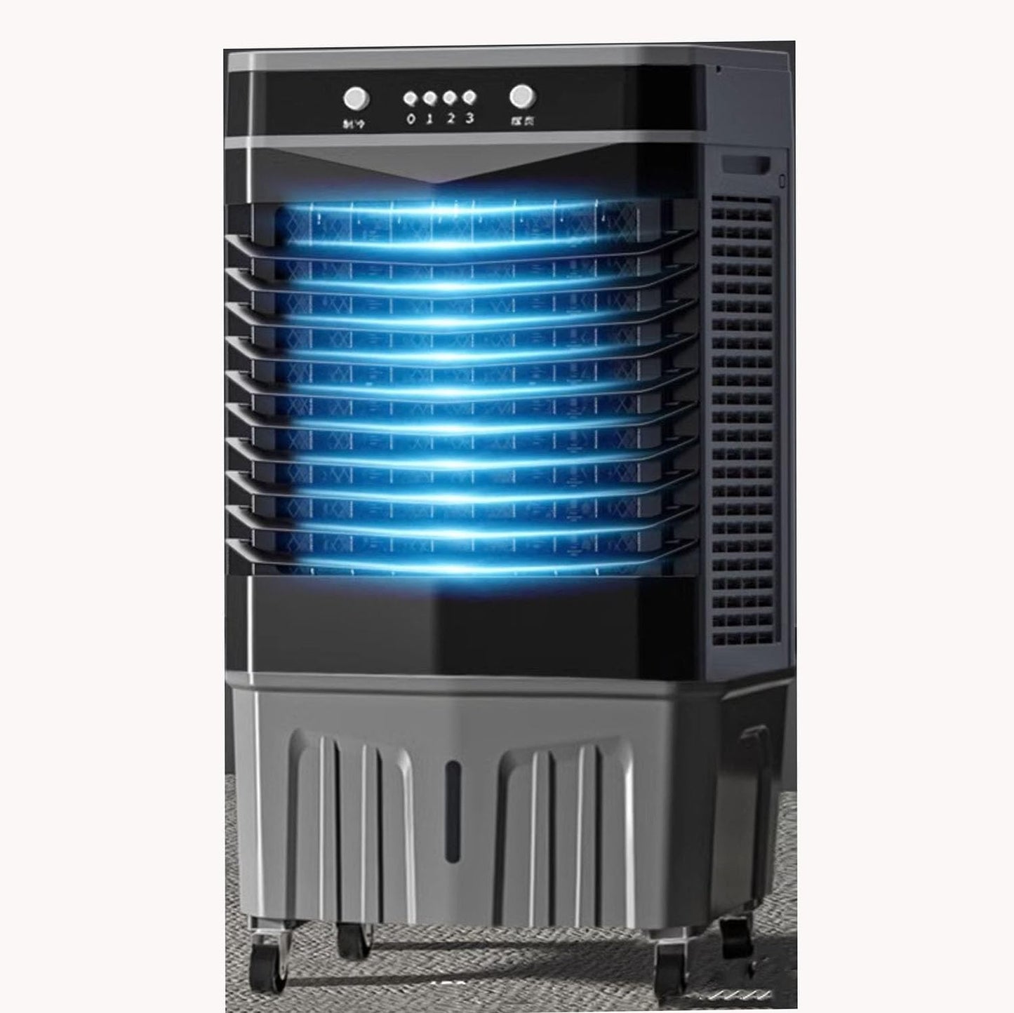 GENERIC Refroidisseur D'air évaporatif Portable Avec Réservoir De 40L, Ventilateur Industriel à 3 Vitesses, 60 Oscillation, Refroidissement Continu 12H Pour Le Bureau à Domicile De Garage, Machine Refroidie P