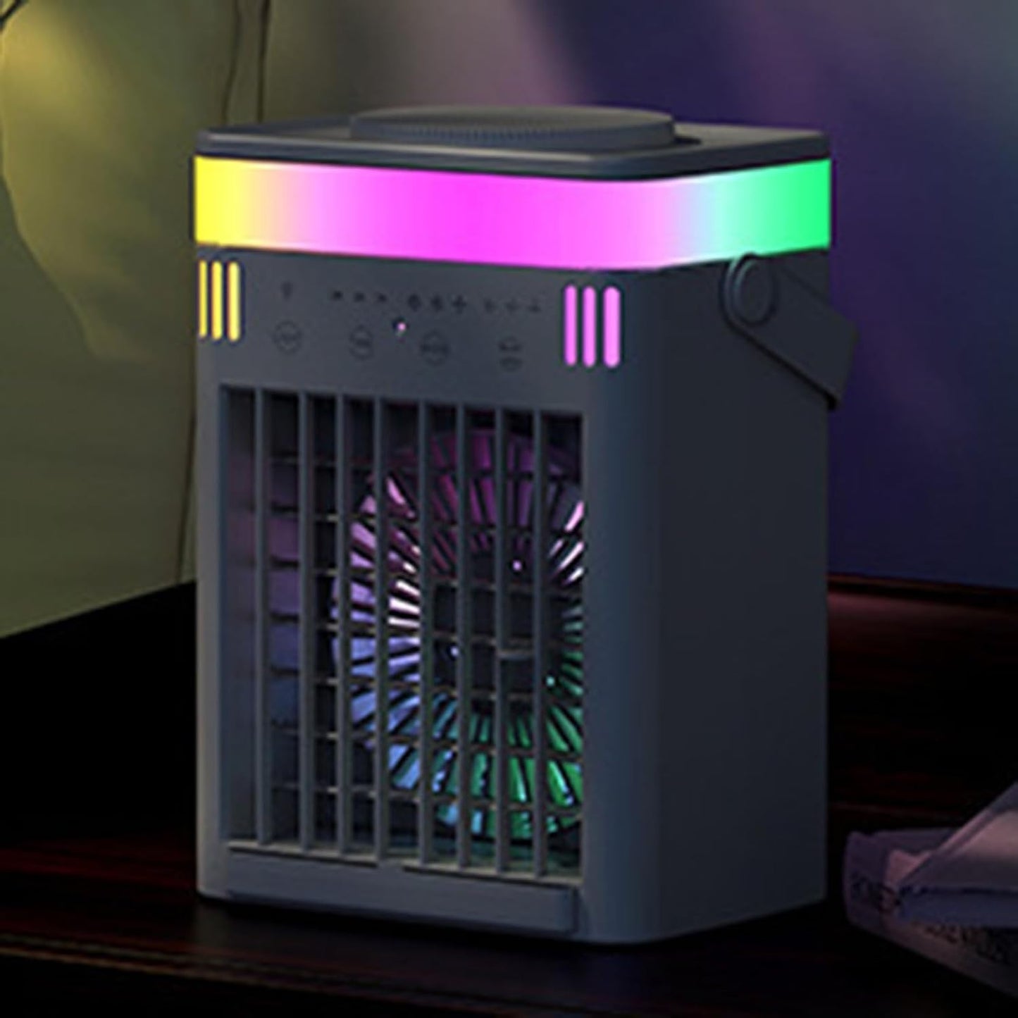  Climatiseur Évaporatif Silencieux Mobile, Ventilateur Colonne Sans Pales Intelligent Avec Télécommande, Refroidisseur D'Air Portable à Usage Domestique Pour Chambre, Salon, Dortoir D'Été