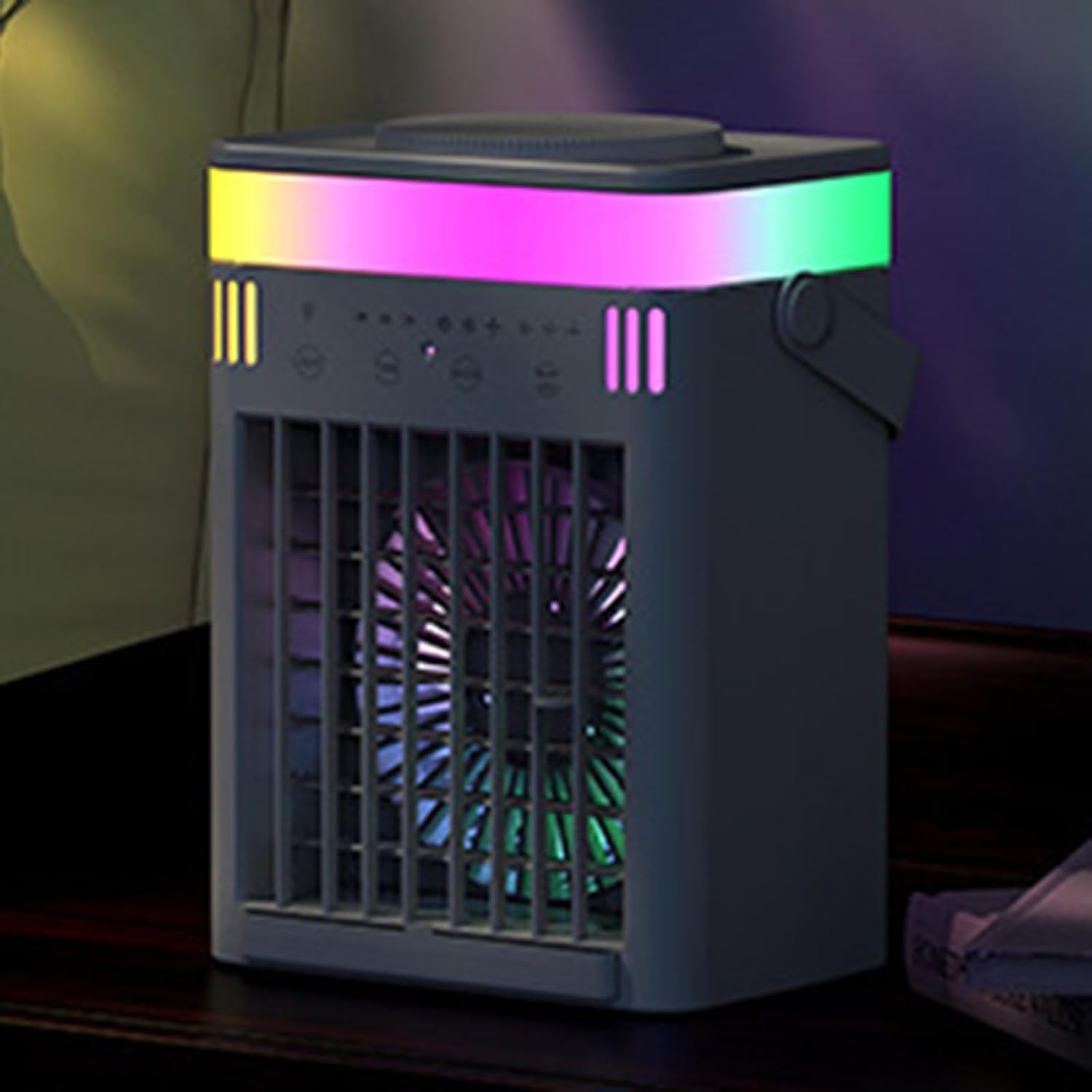  Climatiseur Évaporatif Silencieux Mobile, Ventilateur Colonne Sans Pales Intelligent Avec Télécommande, Refroidisseur D'Air Portable à Usage Domestique Pour Chambre, Salon, Dortoir D'Été