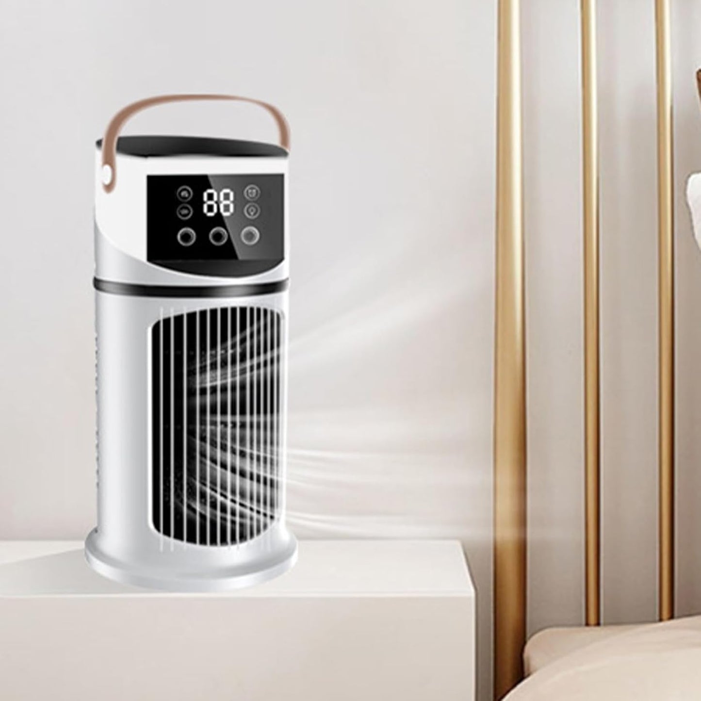  Climatiseur Mobile - Climatiseur Mobile Pour Intérieur | Purificateur Avec Éclairage LED Et 9 Vitesses Pour Études, Sommeil, Réunions Et Lecture