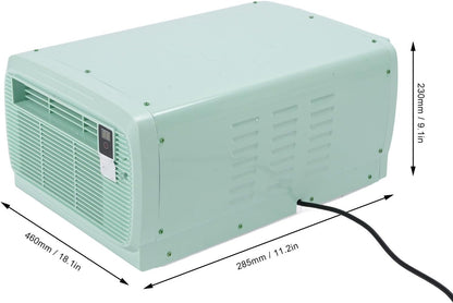 SIXRUN Climatiseur Portable 2300BTU Pour Camping Avec TéléCommande à Commande Vocale Pour VR Bureau Maison Petites Pièces Jusqu'à 150 Pieds Carrés (Prise UE 220V)