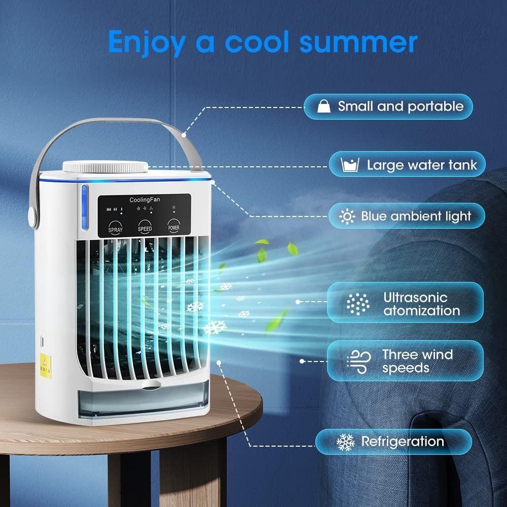  Climatisation Coolzy 2026 New Climatiseur Mobile - Climatiseur Caravane,climatiseur Glacon (1 Pcs)