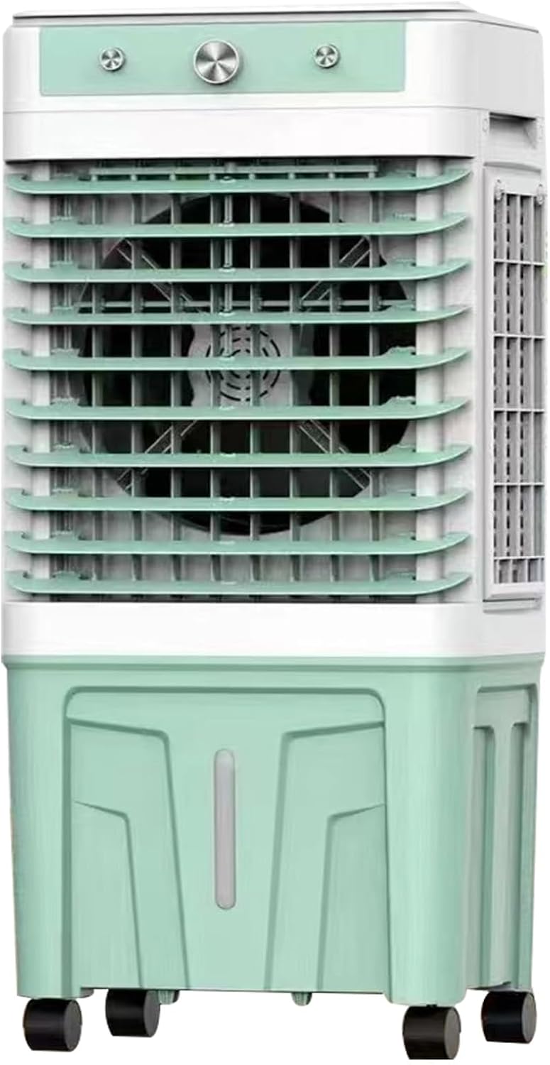  Ventilateur Refroidisseur D'air évaporatif Commercial 3 En 1, Climatiseur De Marais à 3 Vitesses, Ventilateur De Climatisation Industriel Avec Oscillation à 120 °, Grand Réservoir D'eau, Moteur