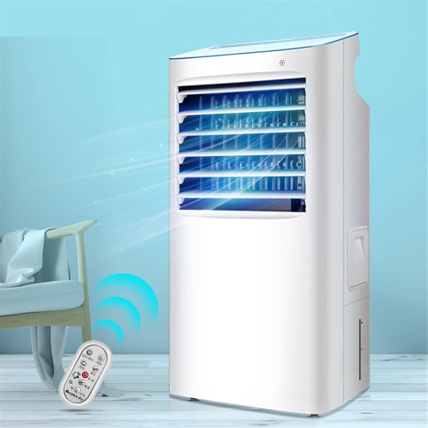  DieffematicKTY Climatiseur Mobile Bedroom Floor-mounted Indoor Refrigeration Household Mobile Air Conditioner With Remote Control Large Fan