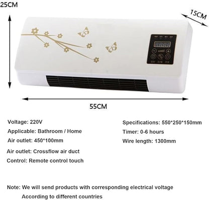  Climatisation Portable, Montage Mural 2 En 1, Air Mobile, électrique, Super Silencieux, Mini Système De Vent Naturel/Chauffage Split Avec Télécommande, Sans Canal, Pour Le Bureau à Domicile