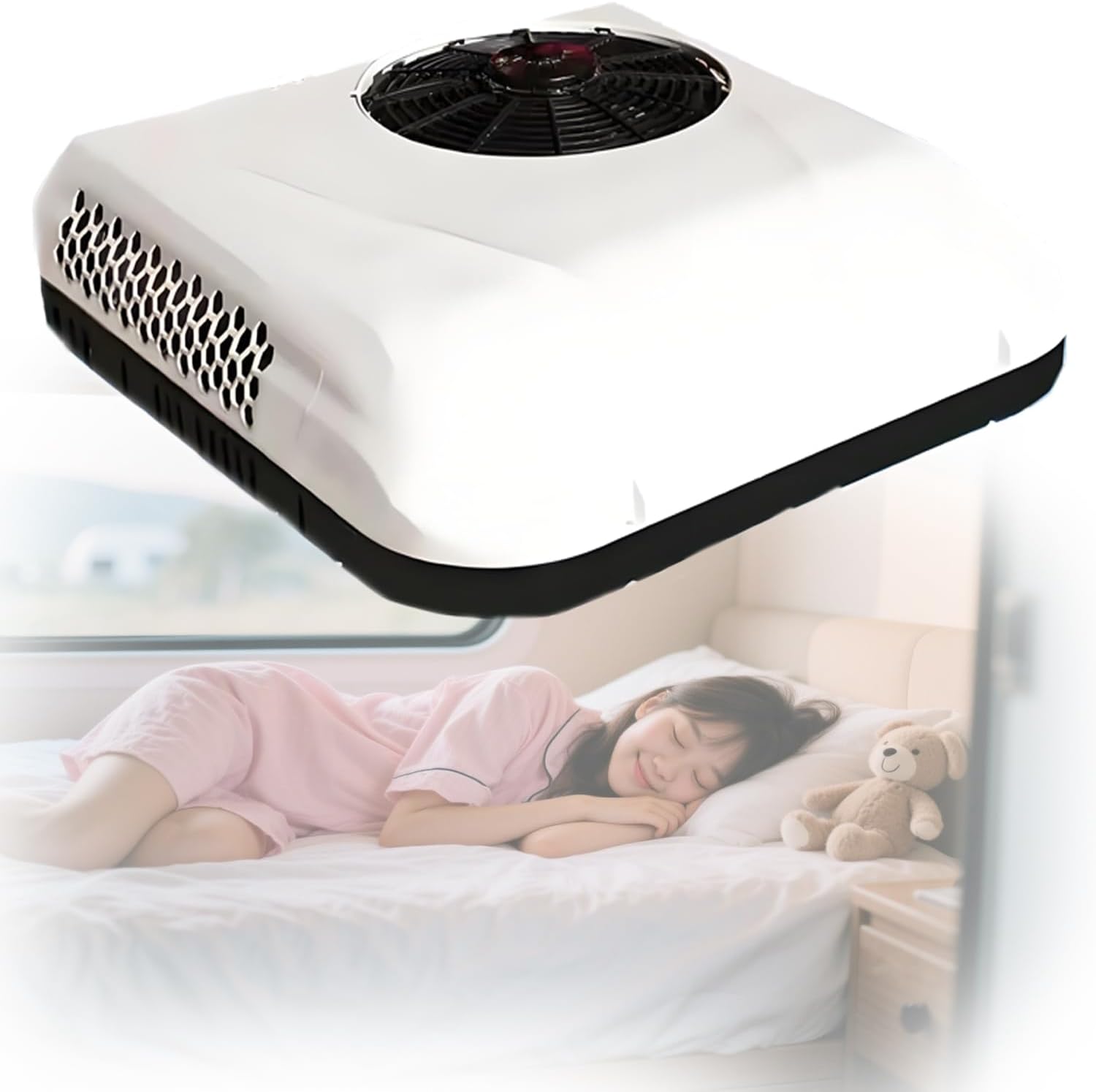 GENERIC Climatiseur De Stationnement Intelligent 12 V/24 V DC, Haute Capacité De Refroidissement, Télécommande, Faible Consommation, Pour Cabines De Camions Et Véhicules Agricoles