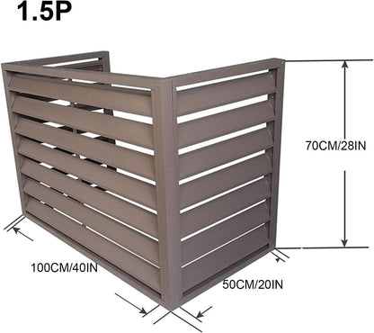 GENERIC Mini Housse De Protection Pour Climatiseur, Radiateur Ionique Résistant Aux Intempéries, Convient à La Plupart Des Unités De Climatisation Extérieures, Idéal Pour Toutes Les Saisons