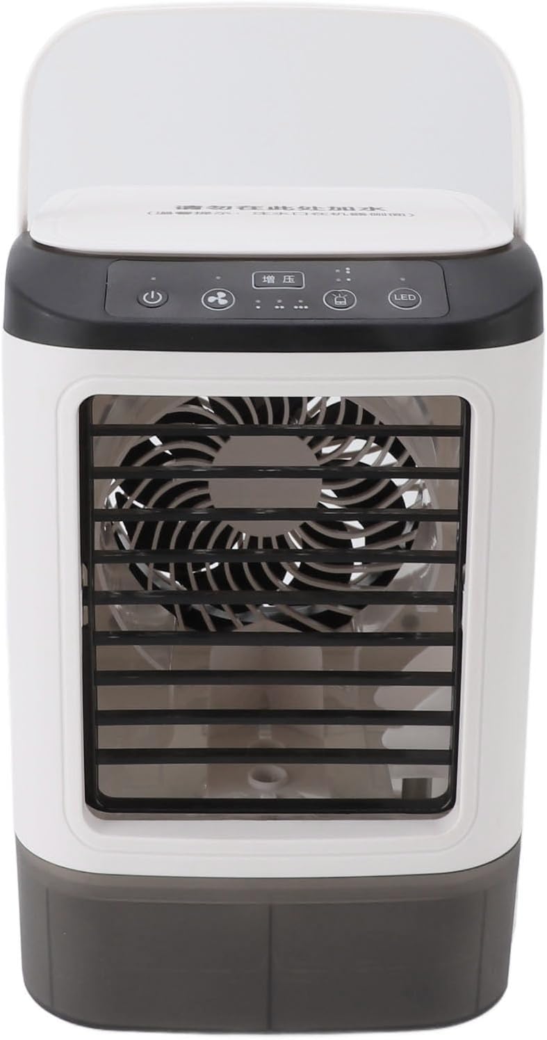  VGEBY Mini Climatiseur Portable, Matériau ABS, Ventilateur De Refroidissement Alimenté Par USB 12 W Avec Réservoir D'eau De 900 Ml Pour Une Utilisation Dans La Chambre à Coucher Du Bureau à Domicile