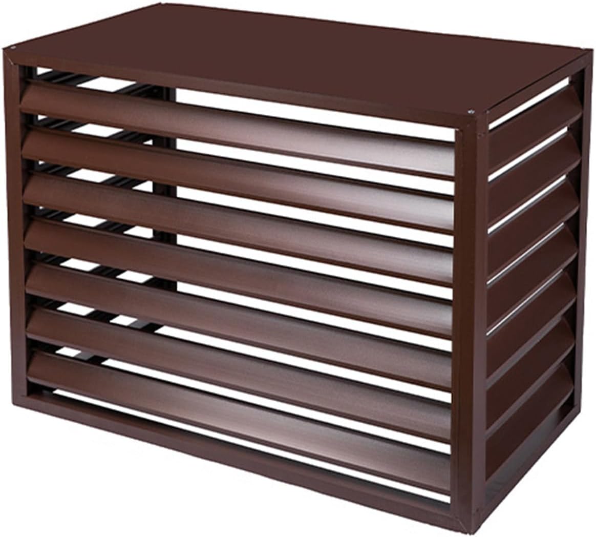  Housse De Protection En Aluminium Pour Climatiseur Extérieur Toutes Saisons – Écran De Protection Décoratif Pour Climatiseurs Centraux Et Bouclier élégant Résistant Aux Intempéries
