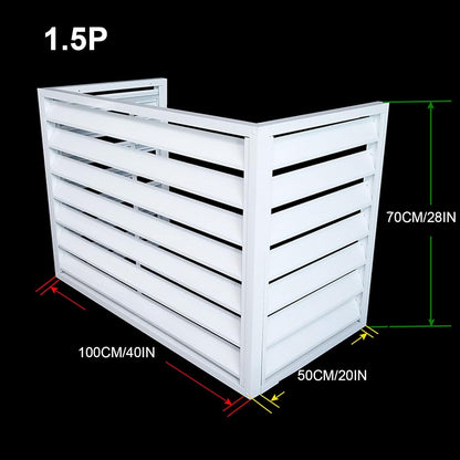 GENERIC Couvercle En Aluminium Robuste Pour Climatisation - Protection Anti-vol Et Réduction Du Bruit Pour Unités Extérieures - Boîtier De Pompe à Chaleur Et Climatiseur Pour Toutes Les Conditions