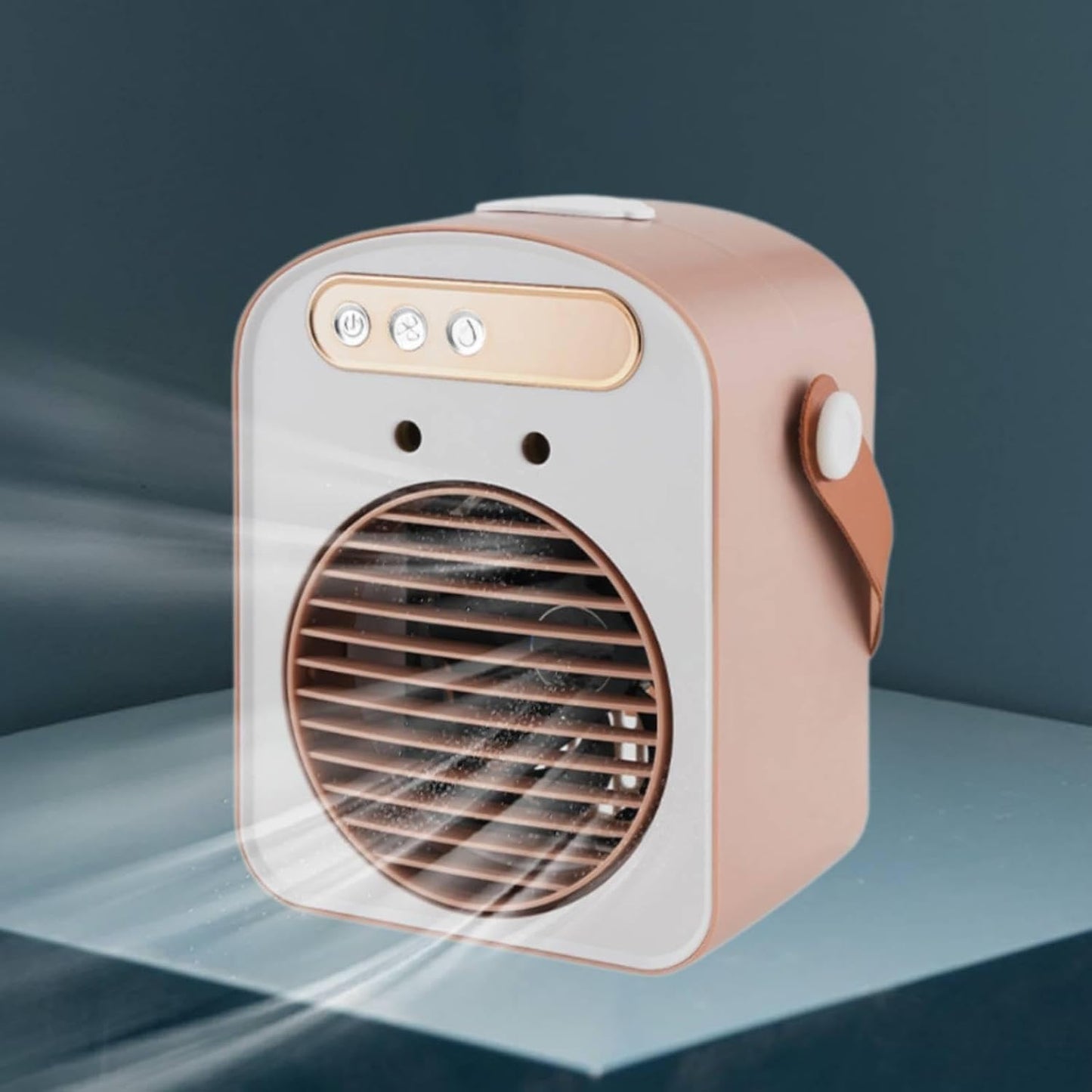  Colcolo Climatiseur Portable, Ventilateur Personnel Compact Avec, Petit Et Silencieux, Mini Rafraîchisseur D'air Par évaporation Pour Chambre,