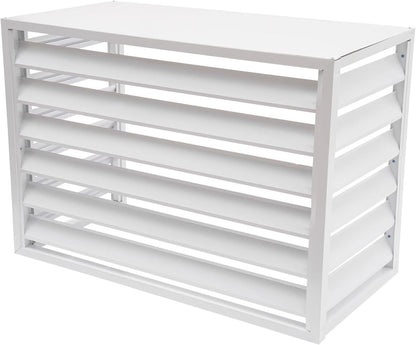 GENERIC Couvercle De Pompe à Chaleur En Aluminium Pour Climatiseur Extérieur Blanc 110 X 60 X 80 Cm (2-3P) – Protection Contre Les Intempéries