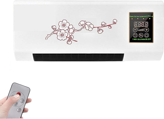  Climatiseur Mural Mini Split 2 En 1 (Froid Et Chaud), Ultra Silencieux, Avec Télécommande, Idéal Pour La Maison, Le Bureau Ou La Chambre.