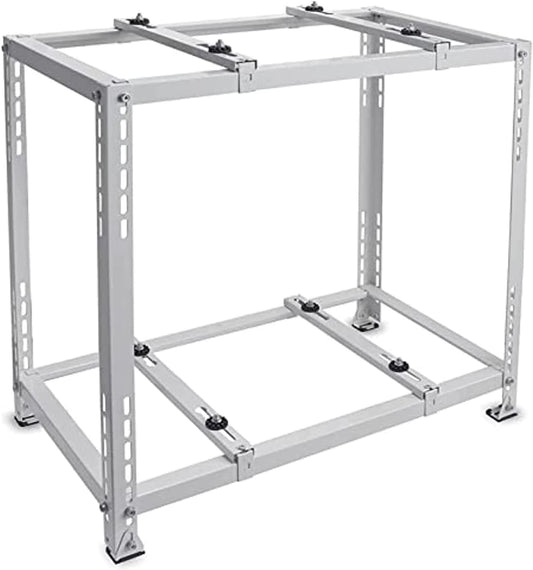  Support Double Niveau AC Pour Climatiseurs Mini Split Support De Sol Robuste Pour Unités Extérieures Base Absorbant Les Chocs Pour Pompes à Chaleur Et Systèmes De Climatisation