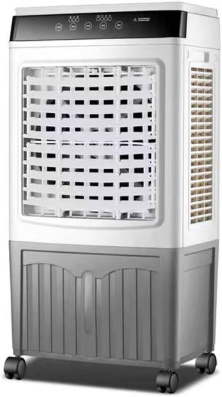  Climatiseur Portable 40L, Refroidisseur D'air Par évaporation, Ventilateur De Refroidissement Avec Télécommande, 3 Vitesses Et 3 Modes, Minuterie 7,5 H, Unité De Climatisation Mobile à économie D'én