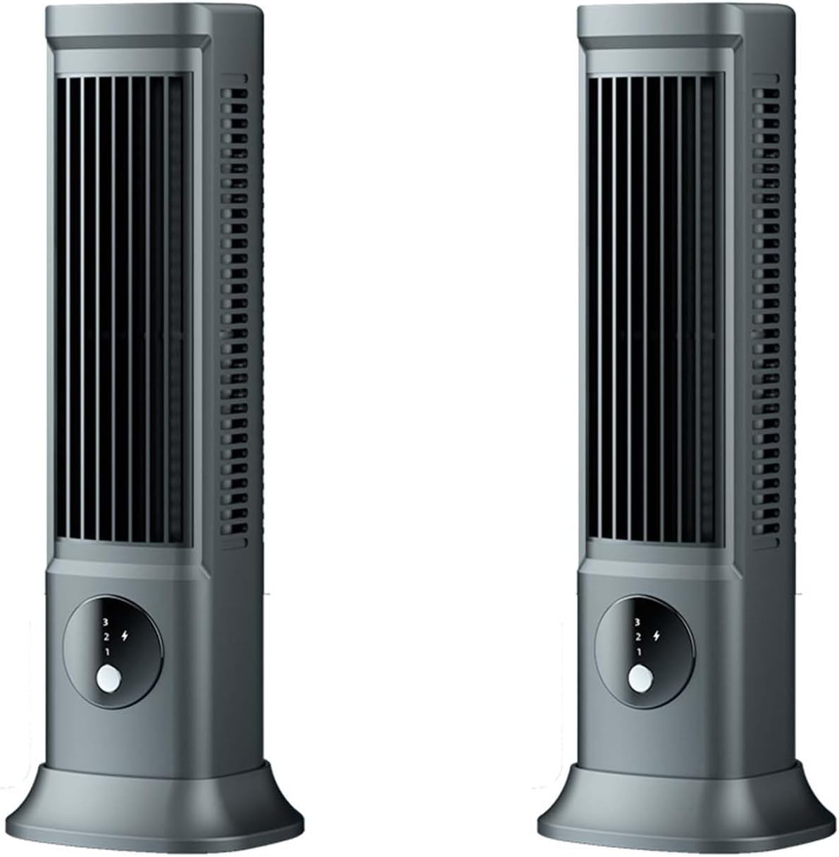  Cooling Ace Climatiseur De Refroidissement Réglable Avec 3 Vitesses, Portable, Rechargeable, Silencieux, Gris
