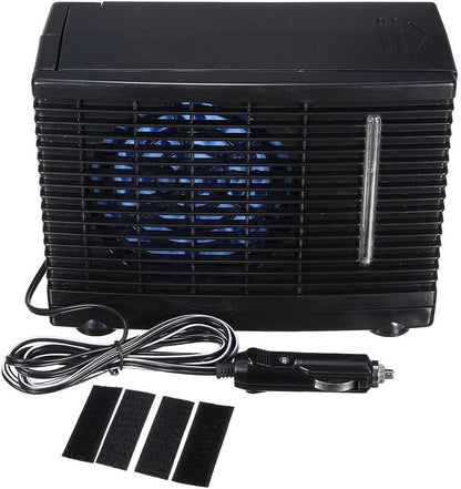  Climatiseur De Pas-air Portable Universal Portable Climating 24V Conditionneur De Refroidissement Eau Ventilateur D'air évaporatif Pour Les Camions Automobiles à La Maison (Noir)