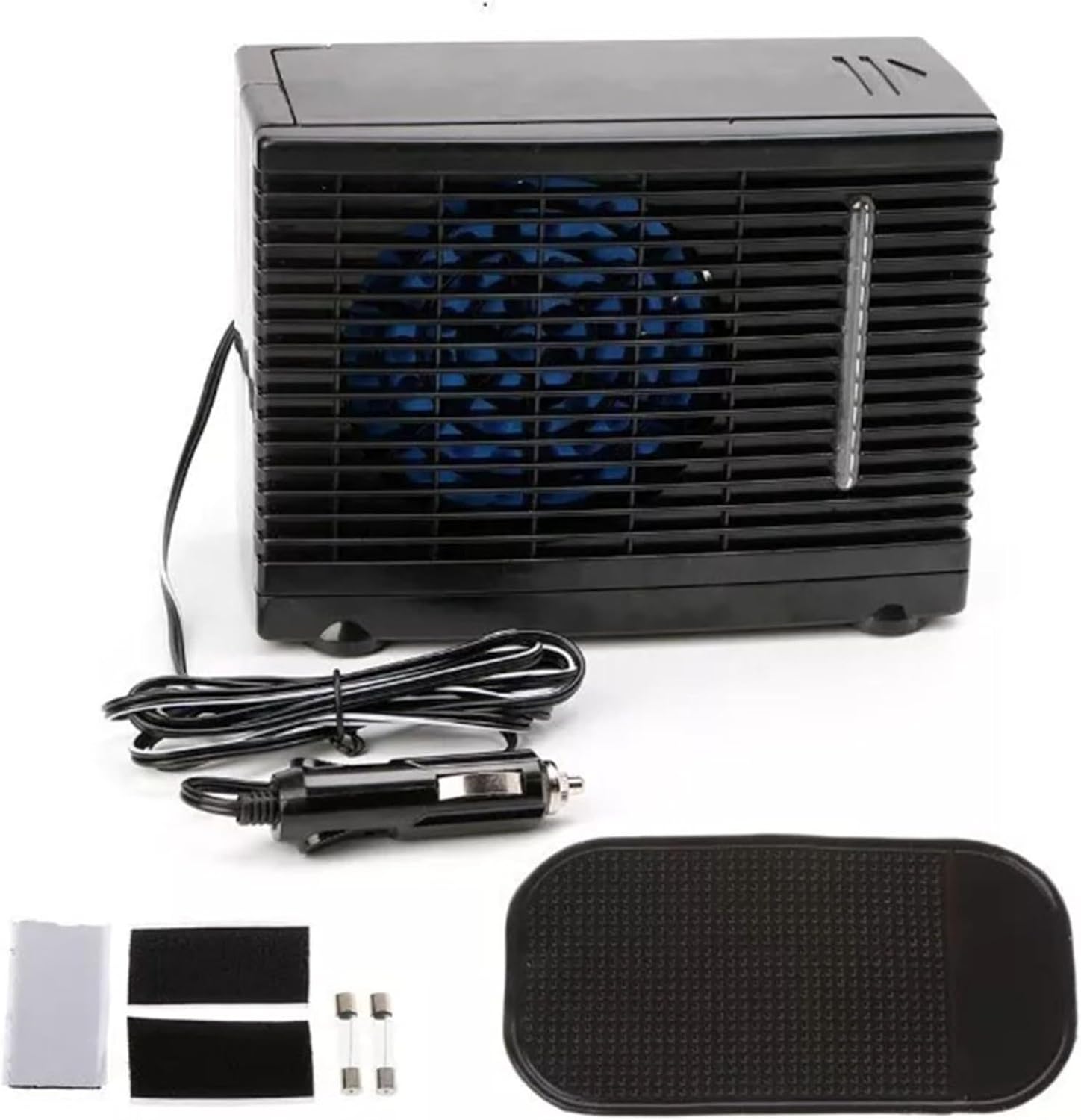  Ventilateur Portable Pour Voiture Avec Climatiseur Réglable Et Refroidissement Par évaporation Pour Améliorer Le Flux D'air Et Le Confort De L'habitacle Du Véhicule