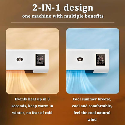 Air Portable Fan Climafy Split Max Refroidissement Et Hot Without Installation Télécommande Compacte Télécommande Bureau à Domicile Hiver D'été Sous Consommation énergétique