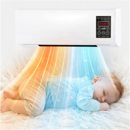  Air Conditionneur Mur 60W, Système De Refroidissement, Fonctionnement Calme Sous 45dB, Avec Télécommande, Conception Compacte Pour Bureau Et Chambre À Coucher