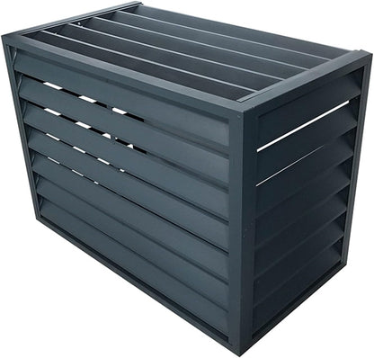 GENERIC Housse Décorative Pour Climatiseur Extérieur En Aluminium - Protection Contre Les Intempéries Pour Unités Climatisées Et Poubelles - Boîtier Autonome Pour Utilisation En Extérieur