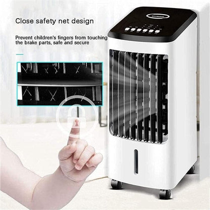 GENERIC Climatiseur Pour La Maison, Refroidisseur D'air Portable Ventilateur De Climatisation Mobile Muet Avec Réservoir D'eau 4L, Ventilateur De Refroidissement Mobile/humidificateur/purificateur D'air Pour