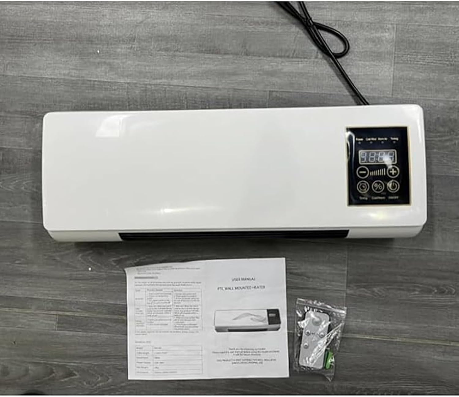  Climatisation Portable, Montage Mural 2 En 1, Air Mobile, électrique, Super Silencieux, Mini Système De Vent Naturel/Chauffage Split Avec Télécommande, Sans Canal, Pour Le Bureau à Domicile